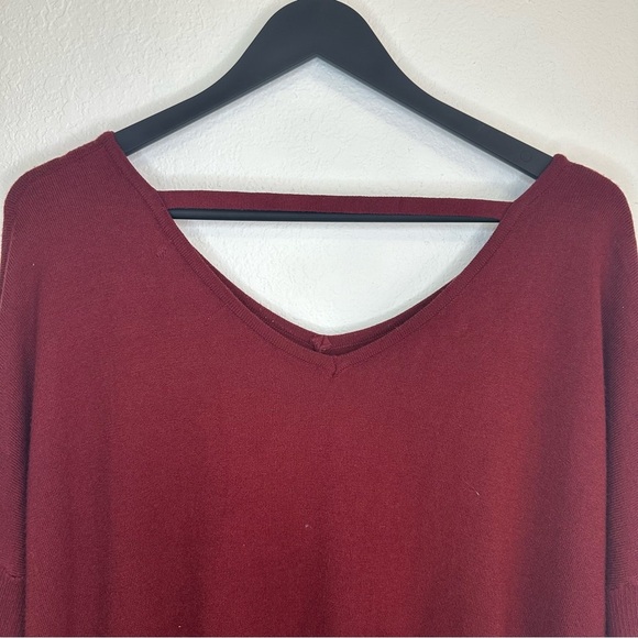 Burgundy Oversized Sweater Size 1X/2X Curve Market - Picture 8 of 8